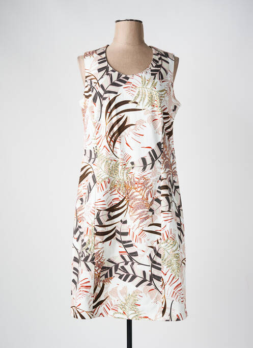 Rochie midi bej FRANCE RIVOIRE femeie