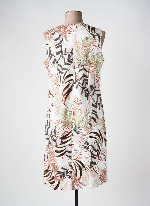 Rochie midi bej FRANCE RIVOIRE femeie