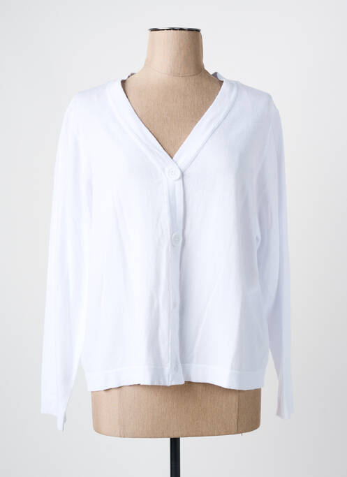 Vestă cu mâneci lungi alb MARBLE femeie