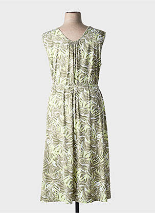 Rochie midi fără mâneci fără mâneci verde MARBLE femeie