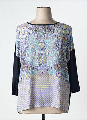 Tricou mâneci 3/4 mâneci 3/4 albastru BASLER femeie