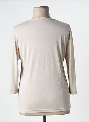 Tricou mâneci 3/4 mâneci 3/4 bej FRANK WALDER femeie
