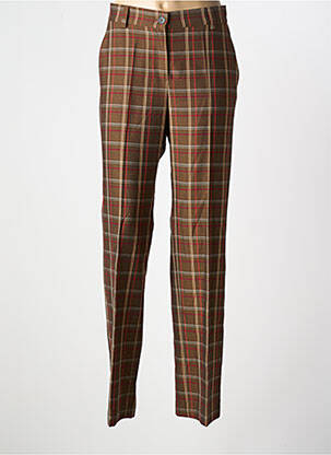 Pantalon slim țesătură poplin mărime normală maro PAZ TORRAS femeie