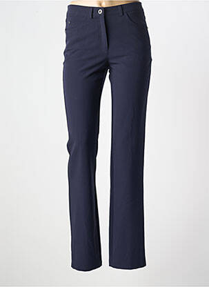 Pantalon slim țesătură poplin mărime normală albastru PAZ TORRAS femeie