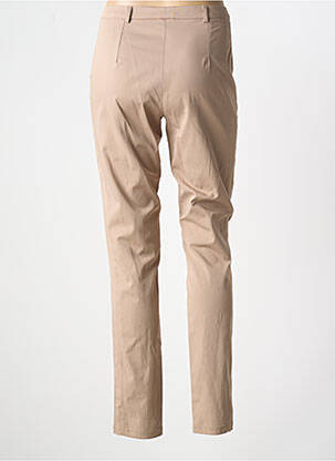 Pantalon slim țesătură poplin mărime normală bej MERI & ESCA femeie