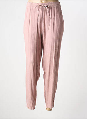 Pantalon slim talie elastică mărime normală roz STARK femeie