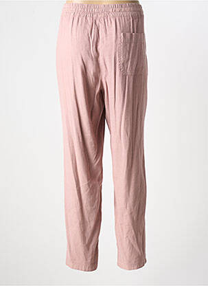 Pantalon slim talie elastică mărime normală roz STARK femeie