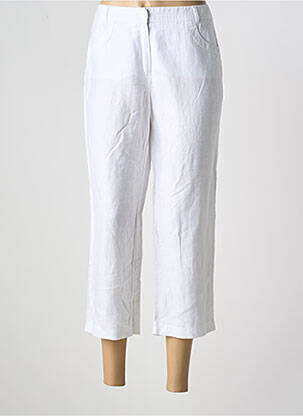 Pantalon trei sferturi alb FRANK WALDER femeie