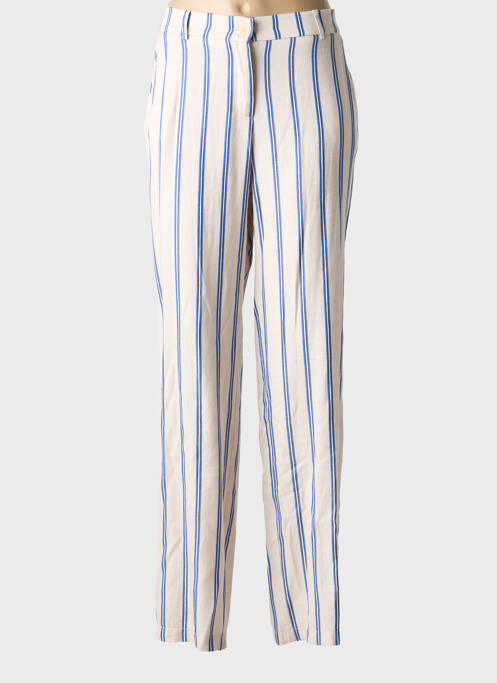 Pantalon drept țesătură poplin mărime normală bej ANDAM femme