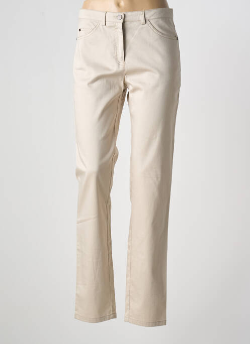Pantalon drept bej PAZ TORRAS femeie