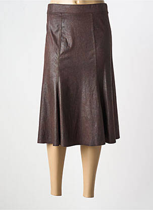 Fustă midi maro HALOGENE femeie