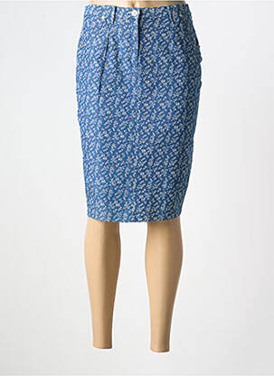 Fustă midi albastru FRANCE RIVOIRE femeie