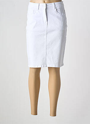 Fustă midi alb GRIFFON femeie