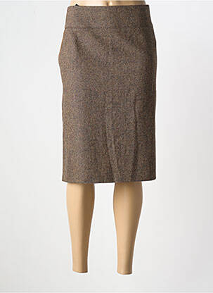 Fustă midi maro SAINT HILAIRE femeie