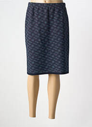 Fustă midi elasticitate albastru GRIFFON femme