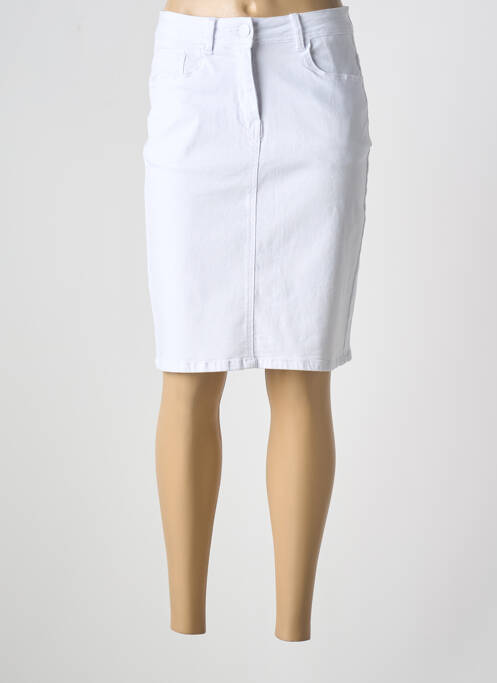 Fustă midi alb GRIFFON femeie