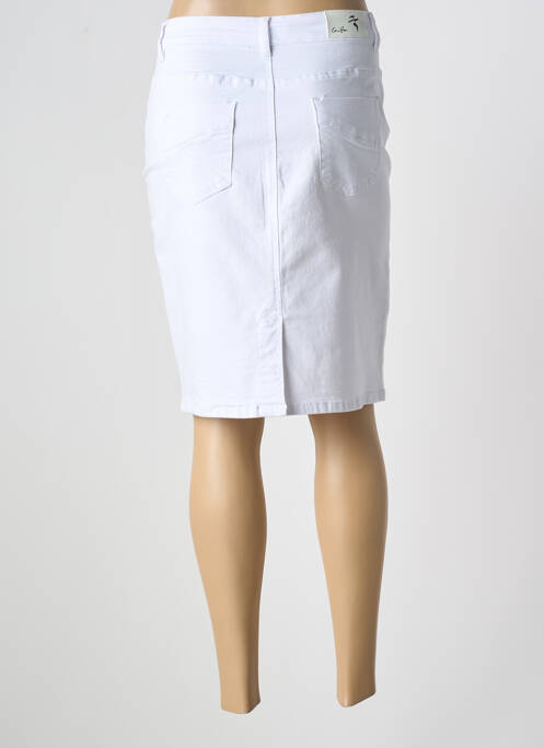 Fustă midi alb GRIFFON femeie