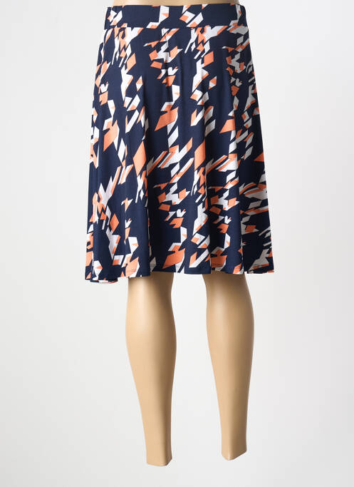 Fustă midi albastru MARBLE femeie