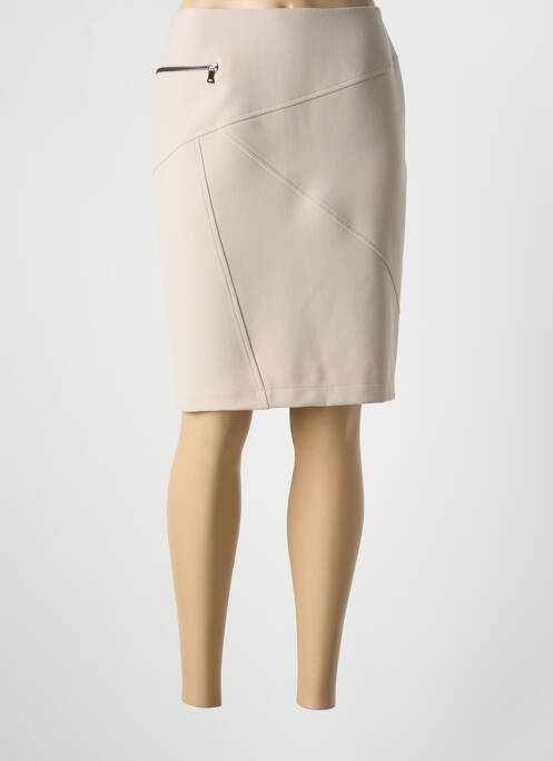 Fustă midi bej ANDAMIO femeie