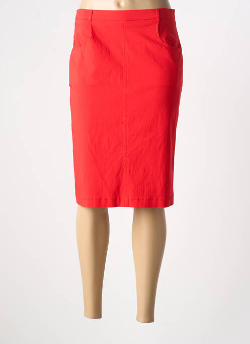 Fustă midi roșu GRIFFON femeie