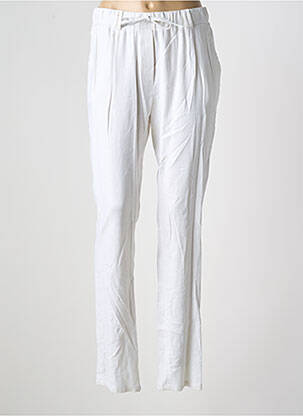 Pantalon drept elasticitate mărime normală alb FRANCE RIVOIRE femeie