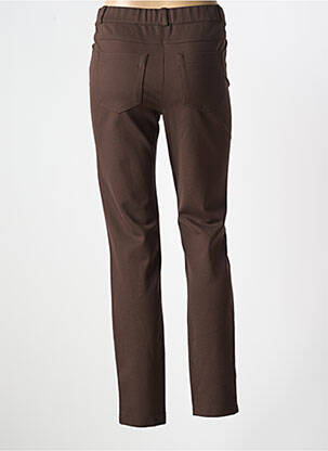 Pantalon slim talie elastică mărime normală maro STARK femeie