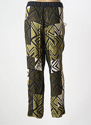 Pantalon drept țesătură poplin mărime normală verde PAZ TORRAS femeie