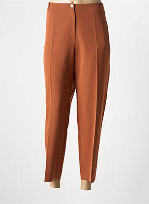 Pantalon 7/8 talie înaltă talie înaltă maro ESTEL COLLECTION femeie