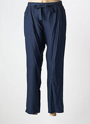 Pantalon 7/8 țesătură poplin mărime normală albastru GRIFFON femeie