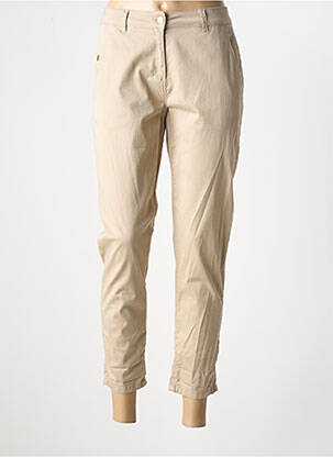Pantalon 7/8 elasticitate mărime normală bej ANDAM femeie