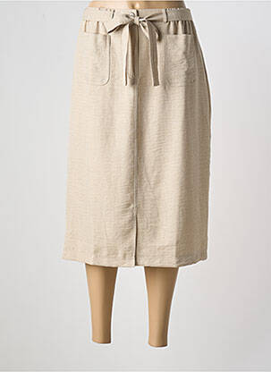 Fustă midi bej GRIFFON femeie