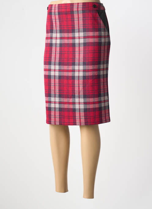 Fustă midi roșu FRANK WALDER femeie