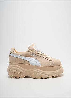Adidași nubuc toc de 4 la 6 cm bej PUMA femeie