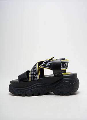 Sandale/pantofi decupați toc platformă toc de 4 la 6 cm negru BUFFALO femeie