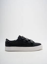 Adidași țesătură satinată toc plat până la 3 cm negru NO NAME femeie