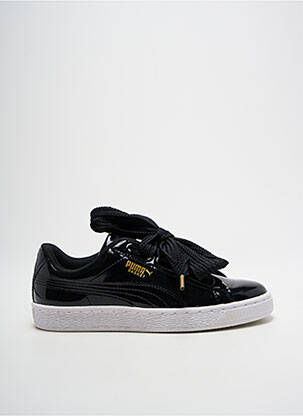 Adidași material neted toc plat până la 3 cm negru PUMA femeie