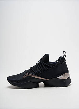 Adidași material neted toc plat până la 3 cm negru PUMA femeie