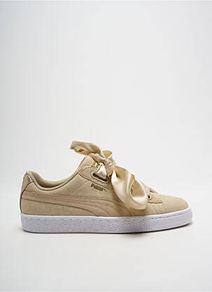 Adidași nubuc toc plat până la 3 cm bej PUMA femeie
