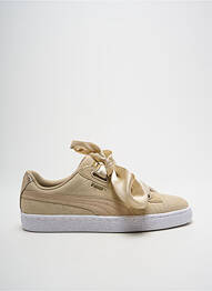 Adidași nubuc toc plat până la 3 cm bej PUMA femme