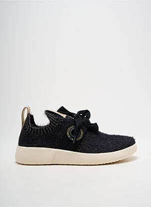 Adidași țesătură satinată toc de 4 la 6 cm negru ARMISTICE femeie