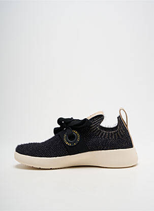 Adidași țesătură satinată toc de 4 la 6 cm negru ARMISTICE femeie