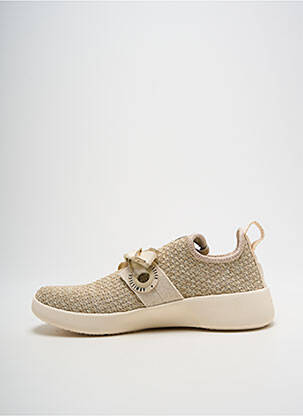 Adidași țesătură satinată toc de 4 la 6 cm auriu ARMISTICE femeie