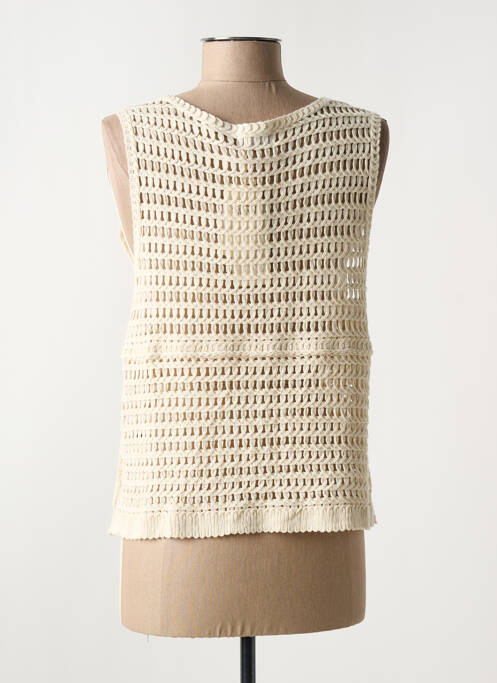 Vestă fără mâneci bej C'EST BEAU LA VIE femeie