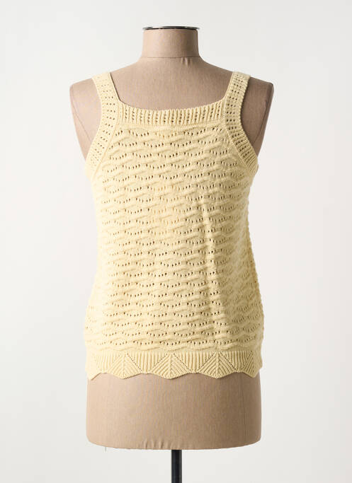 Vestă fără mâneci galben C'EST BEAU LA VIE femeie