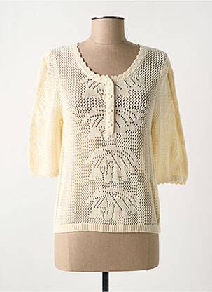 Pulover bej C'EST BEAU LA VIE femeie