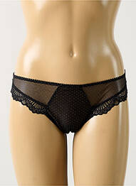 Chilot efect material satinat negru ANTIGEL femme