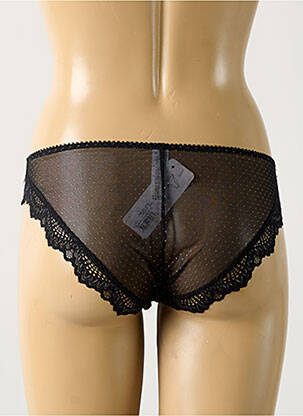 Chilot efect material satinat negru ANTIGEL femeie
