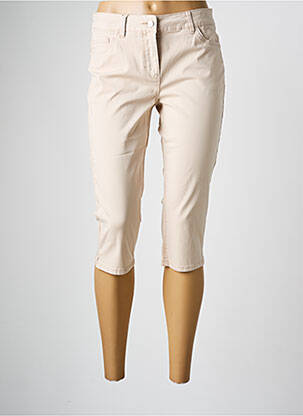 Pantalon trei sferturi buzunare bej C'EST BEAU LA VIE femeie