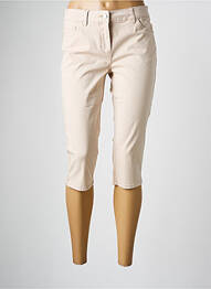 Pantalon trei sferturi buzunare bej C'EST BEAU LA VIE femme