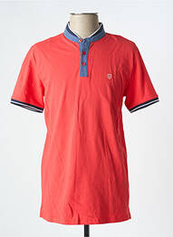Polo elasticitate mâneci scurte roșu CAMBRIDGE homme
